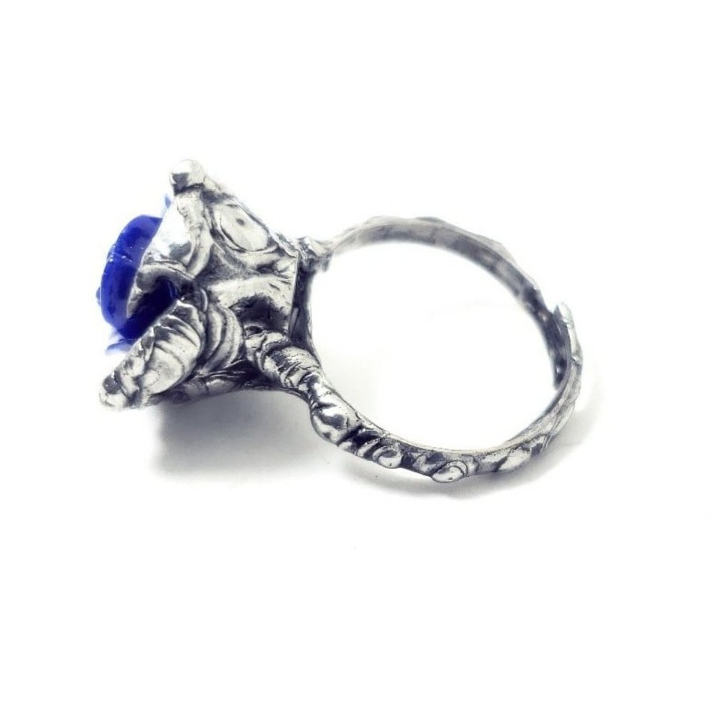 Blue rose ring - Picture 9 of 12